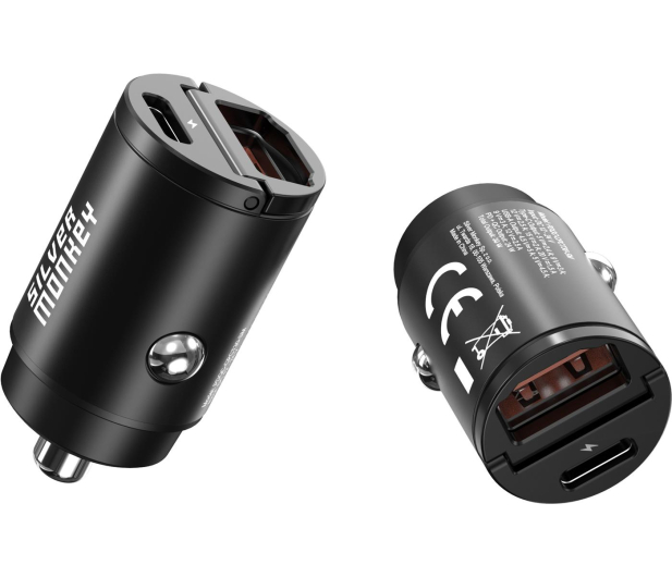 SILVER MONKEY samochodowa USB-C PD, USB-A QC, 30W - 701760 - zdjęcie 5